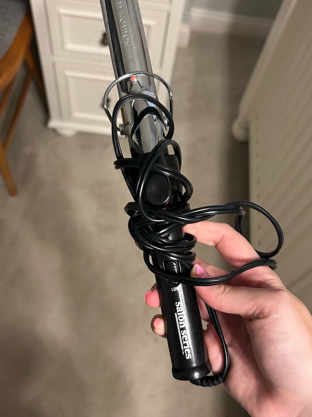 Black 1-Inch Curling Iron - Professional Women’s Hair Tool